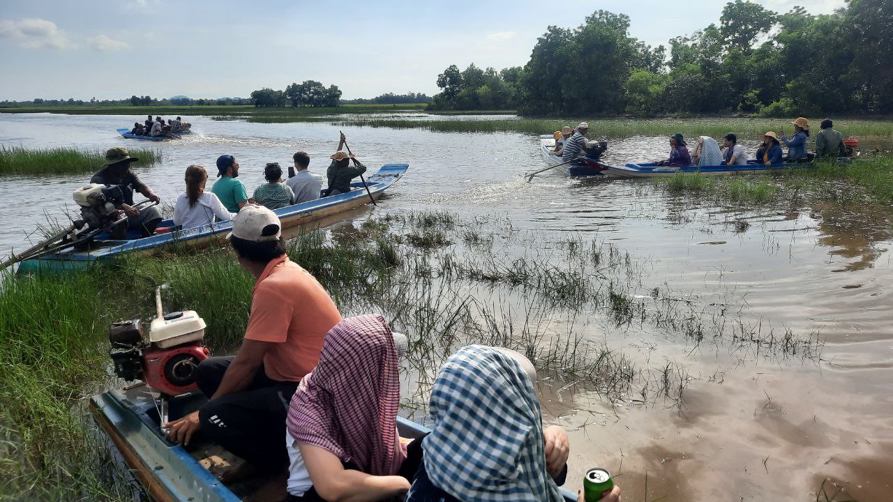 គណៈប្រតិភូចំនួន ១០ ប្រទេស ស្វែងយល់ពីគម្រោងស្រូវមិត្តក្រៀល នៅតំបន់ការពារទេសភាពអន្លង់ព្រីង