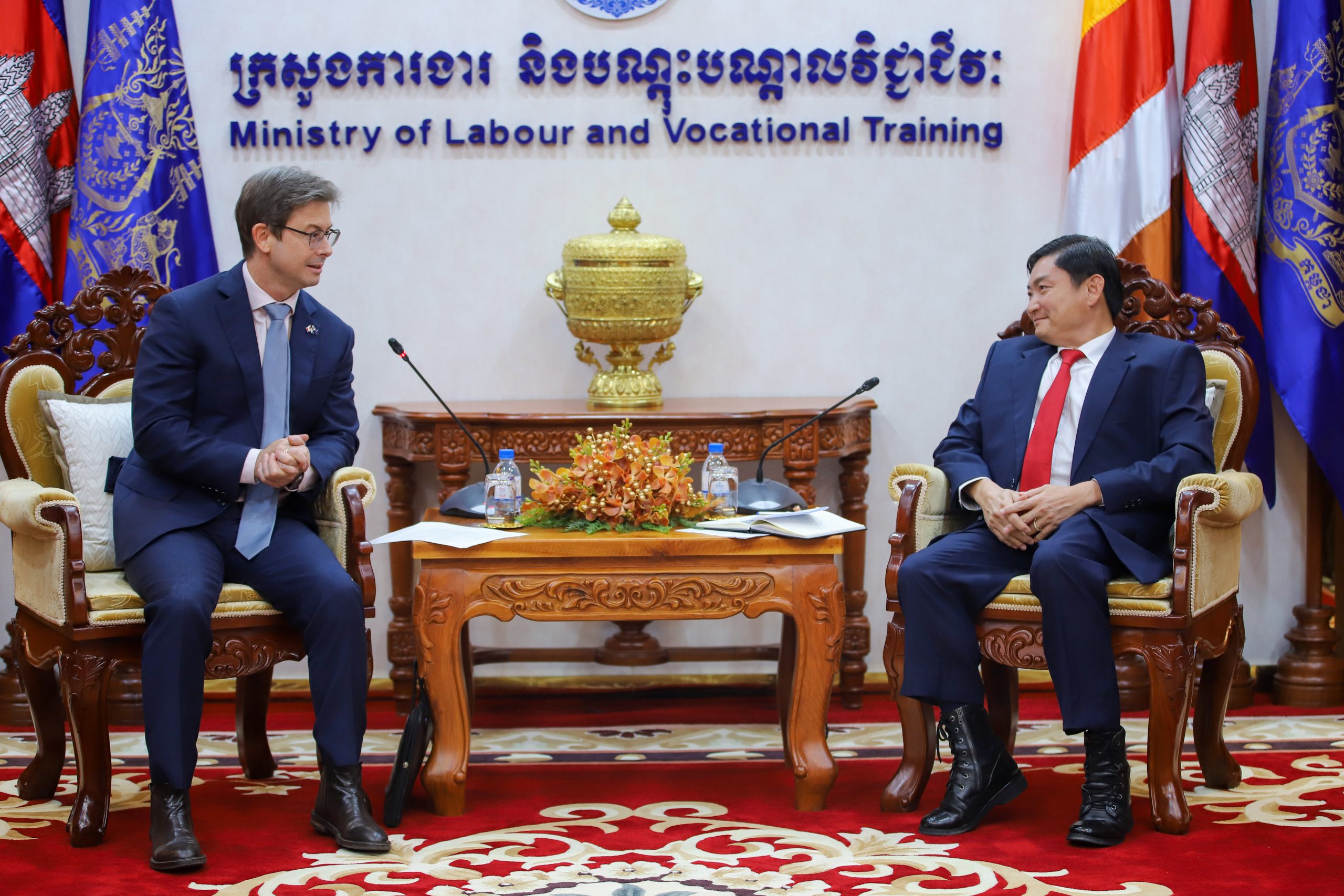 រដ្ឋមន្ត្រីក្រសួងការងារ និងបណ្តុះបណ្តាលវិជ្ជាជីវៈ អរគុណអូស្ត្រាលី ដែលបណ្តុះបណ្តាល ក្រុមប្រឹក្សាអាជ្ញាកណ្តាល