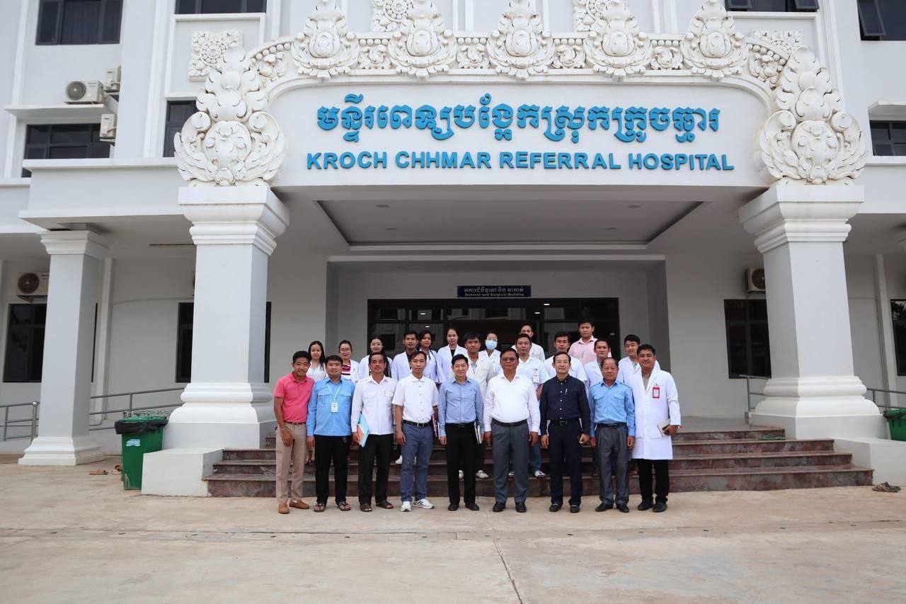 មន្រ្តីជាន់ខ្ពស់ក្រសួងសុខាភិបាល ចុះត្រួតពិនិត្យគុណភាពសេវា មន្ទីរពេទ្យបង្អែក ចំនួន ០៣កន្លែង នៅខេត្តត្បូងឃ្មុំ