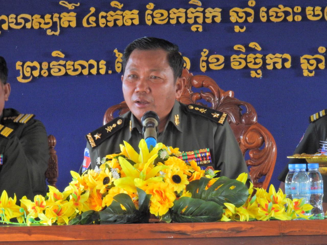 ឧត្តមសេនីយ៍ត្រី ច័ន្ទ សុខុន៖ បើប្រទេសគ្មានសុខសន្តិភាព ក៏យើងមិនមានឱកាសធ្វើដូចថ្ងៃនេះឡើយ.!