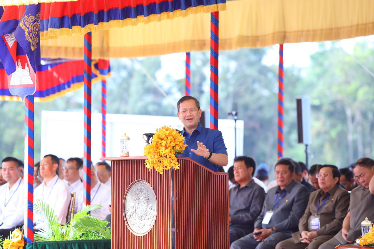 ព្រឹកនេះ សម្តេចធិបតី ហ៊ុន ម៉ាណែត អញ្ជើញសម្ពោធដាក់ឱ្យប្រើប្រាស់គម្រោង ស្ថានីយ៍ ប្រព្រឹត្តិកម្មទឹកកខ្វក់ជើងឯក
