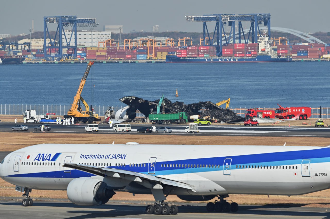 អាកាសយានដ្ឋាន Haneda របស់ជប៉ុន បើកដំណើរការឡើងវិញ ក្រោយយន្តហោះបុកគ្នា