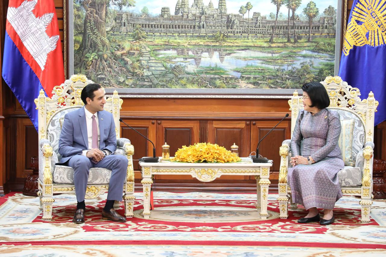 សម្តេចប្រធានរដ្ឋសភាកម្ពុជា ជំរុញការបង្កើតជើងហោះហើរត្រង់រវាង កម្ពុជានិង បាគីស្ថាន និងការភ្ជាប់ទំនាក់ទំនងប្រជាជននិងប្រជាជនក្នុងវិស័យទេសចរណ៍