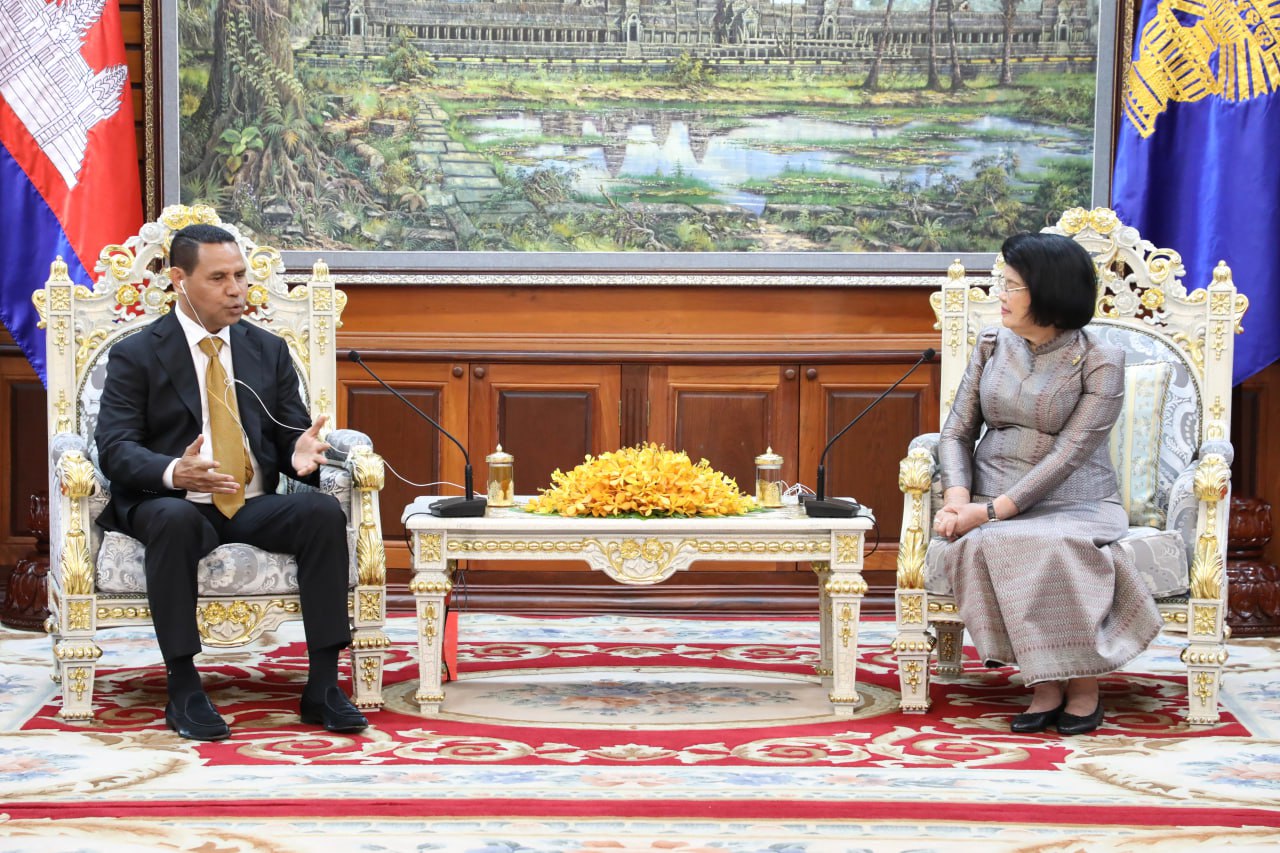 ឯកអគ្គរដ្ឋទូតទីម័រឡេស្តេ អរគុណរដ្ឋសភា និងរាជរដ្ឋាភិបាលកម្ពុជា ដែលតែងតែគំាទ្រដល់ការអភិវឌ្ឍប្រទេសរបស់ខ្លួន