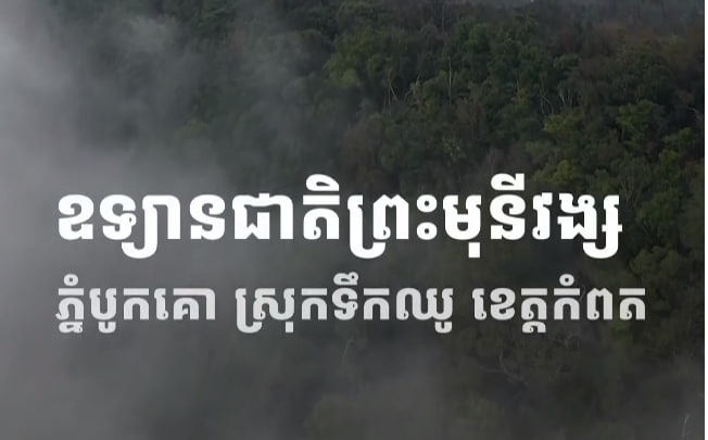 ឧទ្យានជាតិព្រះមុនីវង្សបូកគោស្រុកទឹកឈូ ខេត្តកំពត