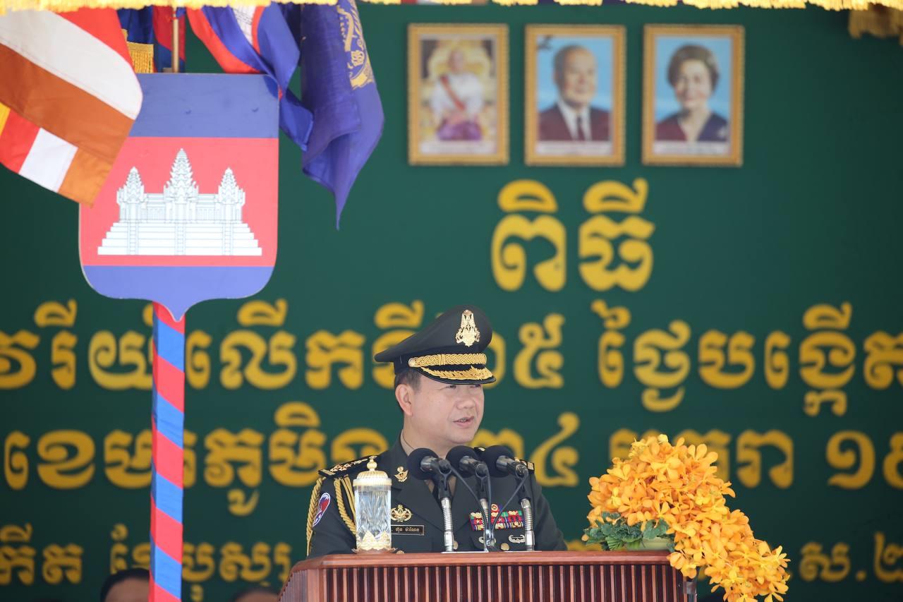 សម្ដេចធិបតី ហ៊ុន ម៉ាណែត ៖ កងទ័ព គឺជាកម្លាំងស្នូល ហើយកងទ័ព ក៏ជាកត្តានៃសង្គ្រាម និងសន្តិភាពផងដែរ