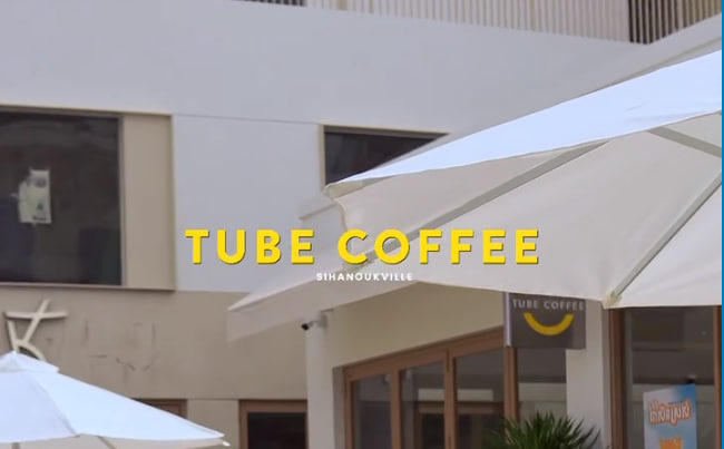 តៀមកាហ្វេសហសម័យកម្ពុជា Tube Coffee ក្រុងព្រះសីហនុ