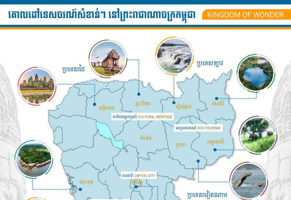 គោលដៅទេសចរណ៍សំខាន់ៗ នៅកម្ពុជា
