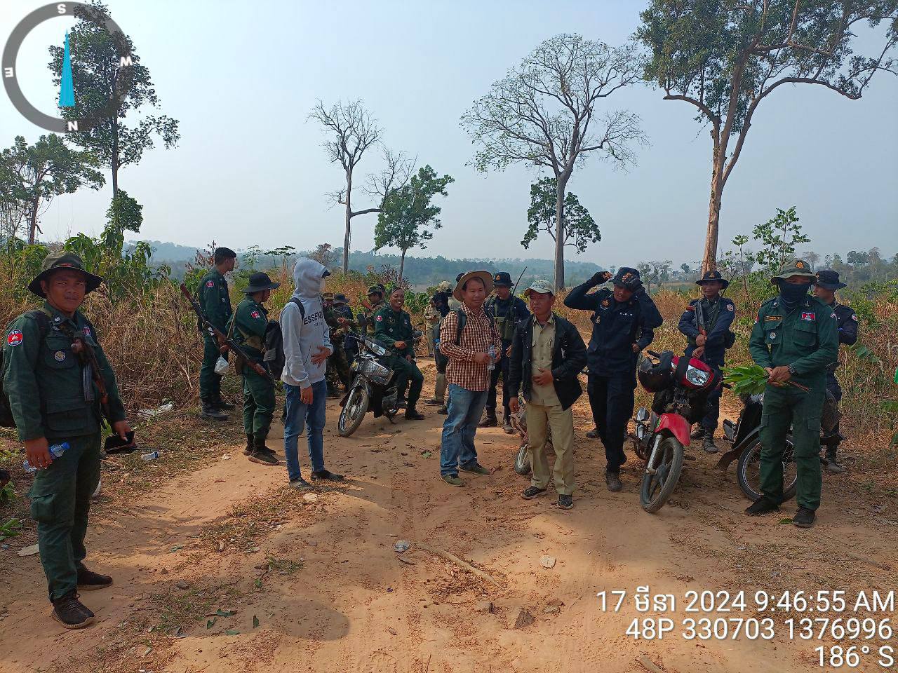 កម្លាំងចម្រុះបន្តសកម្មភាព ចុះបង្រ្កាបការកាប់រុករានដីព្រៃរបស់រដ្ឋ នៅក្នុងស្រុកភ្នំក្រវាញ និងស្រុកវាលវែង ខេត្តពោធិ៍សាត់