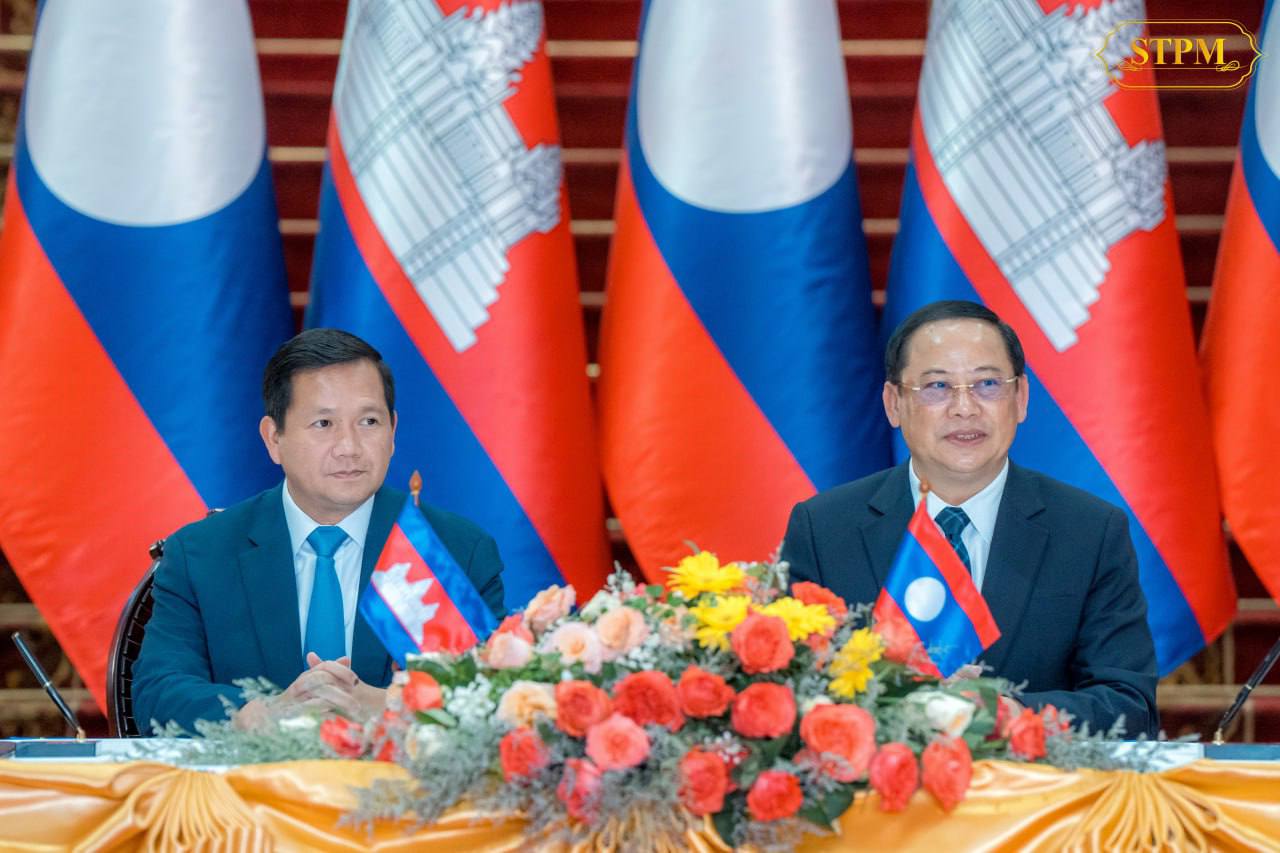 នាយករដ្ឋមន្ត្រី កម្ពុជា-ឡាវ អញ្ជើញជាអធិបតីពិធីចុះអនុស្សរណៈ នៃការយោគយល់គ្នា លើឯកសារចំនួន ៧