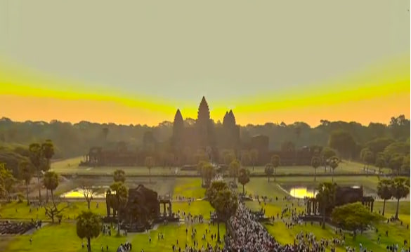 ប្រាសាទអង្គរវត្តក្រុងសៀមរាប ខេត្តសៀមរាប កម្ពុជាមាតុភូមិខ្ញុំ
