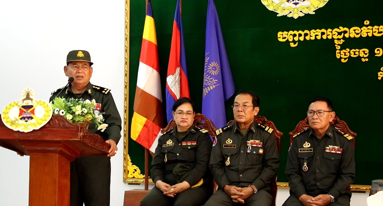 កងទ័ពនៃតំបន់ប្រតិបត្តិការសឹករងកំពង់ធំ  ប្រកាសគាំទ្រយ៉ាង ពេញ ទំហឹងគម្រោងព្រែកជីកហ្វូណនតេជោ