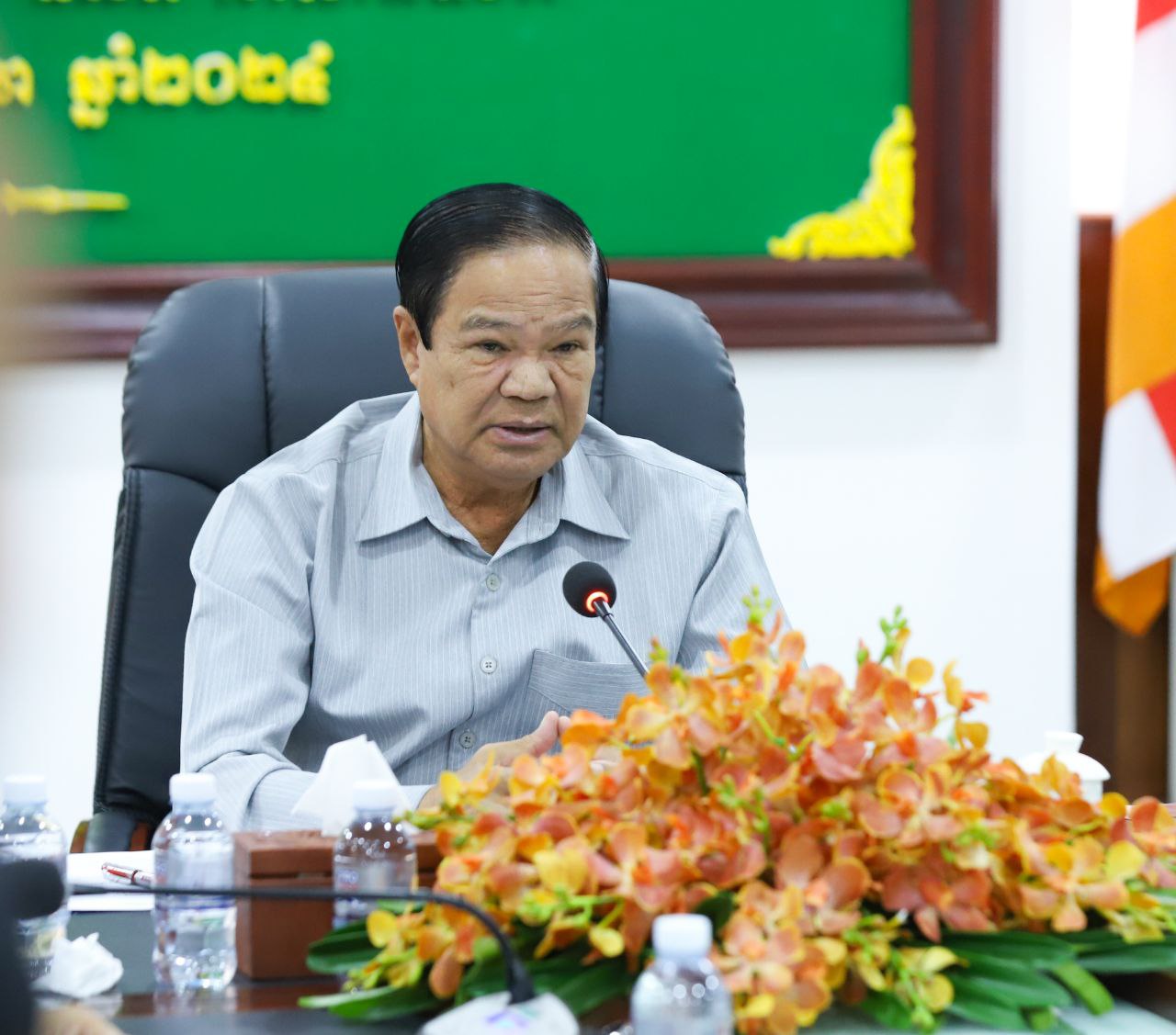 នាយឧត្តមសេនីយ៍ កិត្តិសង្គហបណ្ឌិត គន់ គីម ៖ រាជរដ្ឋាភិបាលនឹងបន្តសាងសង់ផ្ទះ និងប្រគល់ដីកសិកម្មជូនគ្រួសារអតីតយុទ្ធជន ៧០៩គ្រួសារបន្ថែមទៀតនៅខេត្តកំពង់ស្ពឺ