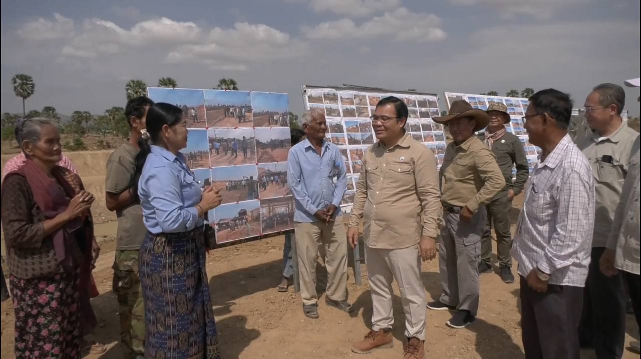 រដ្ឋមន្ត្រីក្រសួងធនធានទឹកចុះពិនិត្យវឌ្ឍនភាពគម្រោងដោះទឹក និងពង្វាងទឹកចេញពីភូមិសាស្ត្ររាជធានីភ្នំពេញ