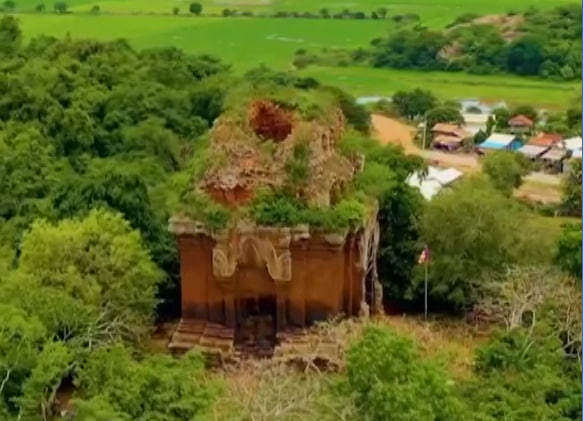 ប្រាសាទភ្នំដាស្រុកអង្គរបុរី ខេត្តតាកែវស្ថាបត្យកម្មខ្មែរបុរាណ សំណង់សាសនា កម្ពុជាមាតុភូមិខ្ញុំ