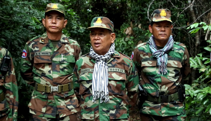 ឧត្តមសេនីយ៍ទោ សោម ស៊ុន ពង្រឹងដល់កម្លាំងចម្រុះការពារដែនជម្រកសត្វព្រៃបឹងពែរ