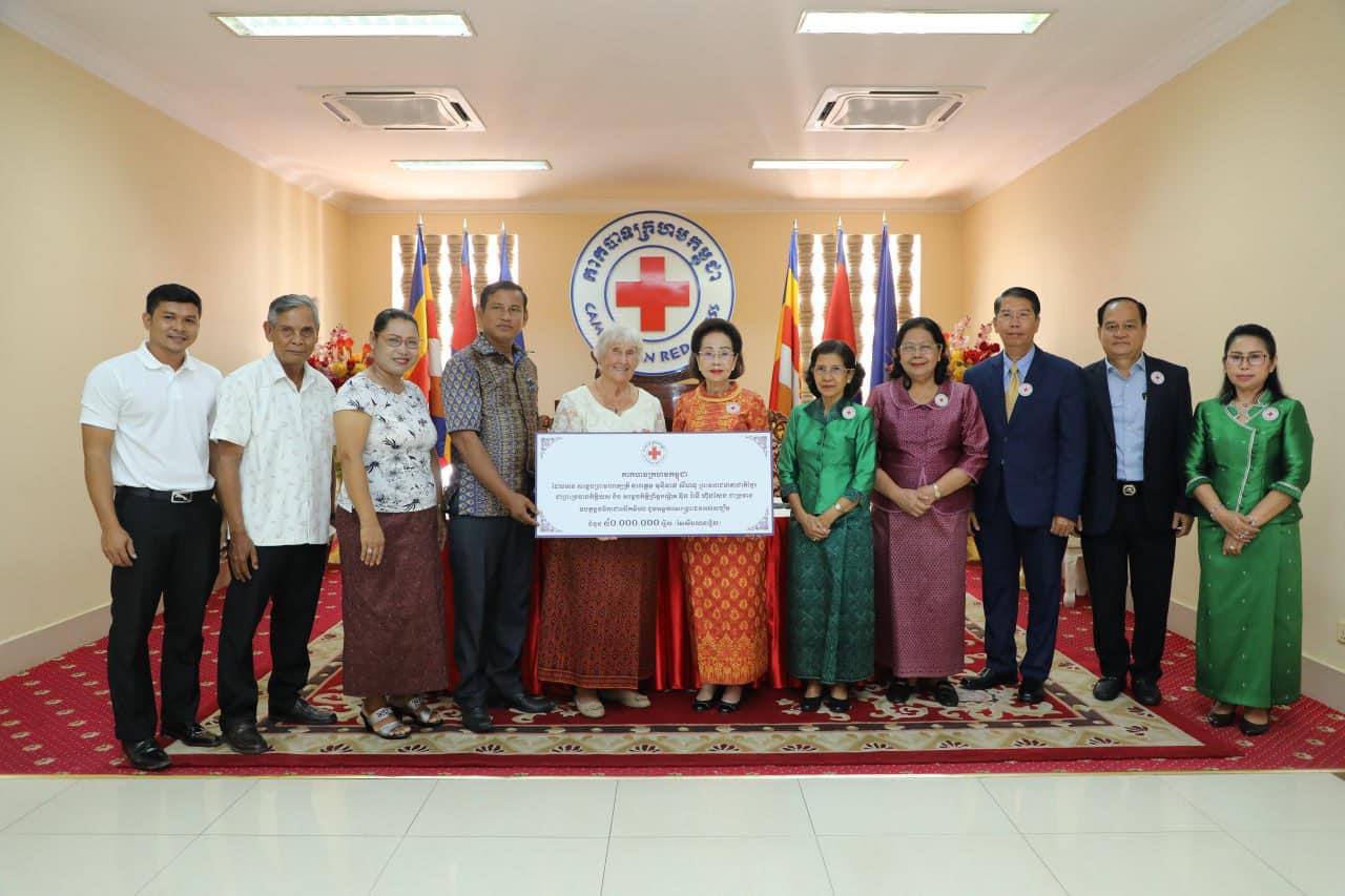 កាកបាទក្រហម កម្ពុជា ឧបត្ថម្ភថវិកា ១លានដុល្លារ ជាលើកទី៧ ជូនមូលនិធិគន្ធបុប្ផាកម្ពុជា ដែលត្រូវជាលើកទី១៣ (ឆ្នាំទី១៣) សម្រាប់មន្ទីរពេទ្យកុមារគន្ធបុប្ផា