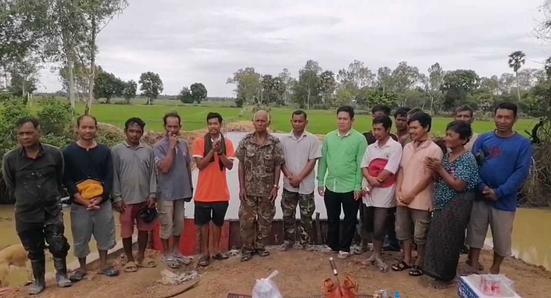 អ្នកភូមិបាញ់ឆ្គោលត្រេកអរ ខណៈស្ពានព្រៃក្រាំង​សាង​សង់ជិតរួចរាល់
