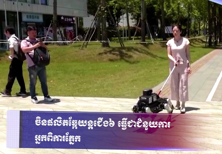 ចិនផលិតឆ្កែយន្តជើង ៦ ធ្វើជាជំនួយការអ្នកពិការភ្នែក