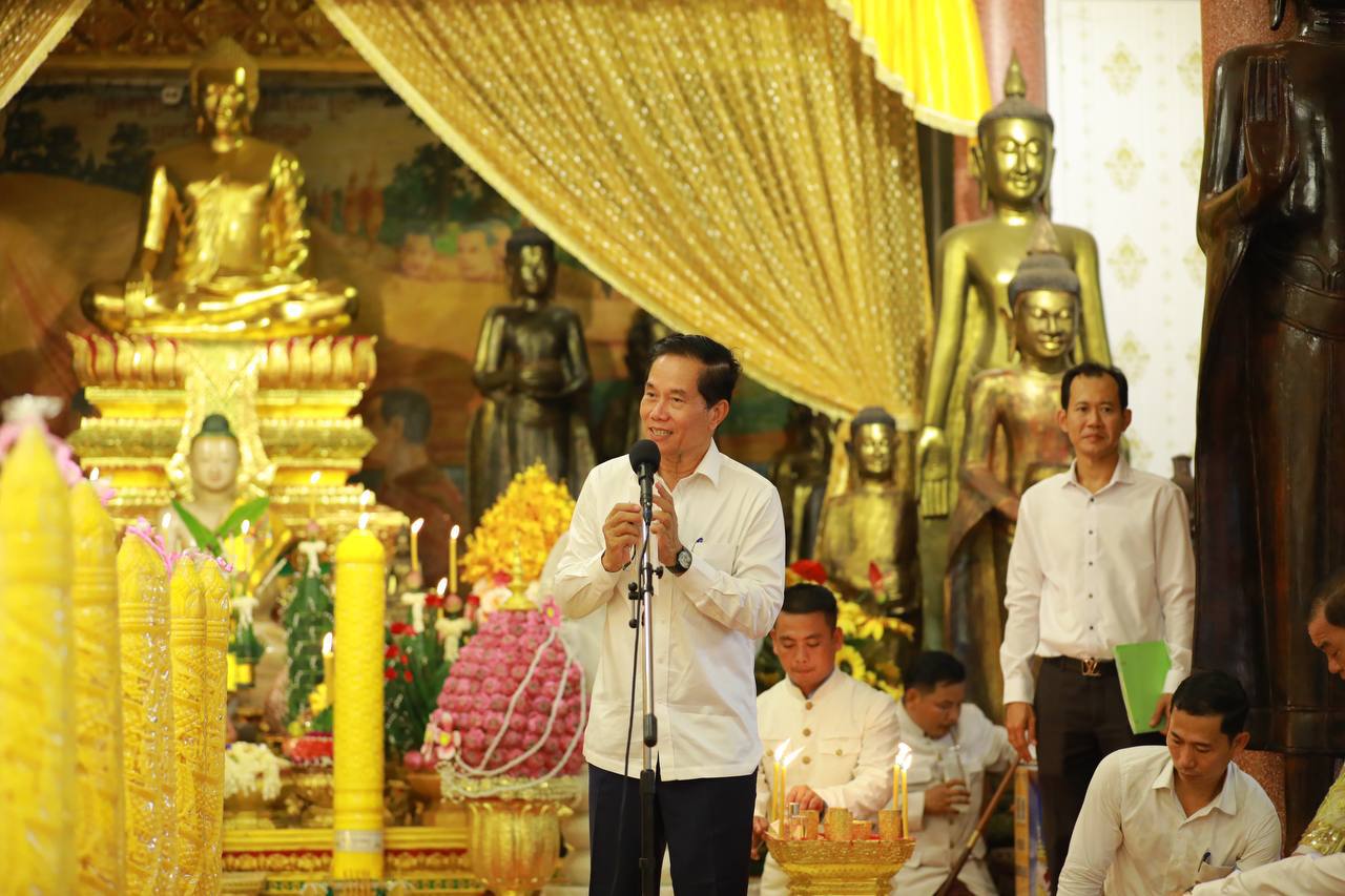 ឯកឧត្ដម ឃួង ស្រេង ស្នើសុំទូងស្គរ គោះជួង គ្រប់វត្តអារាម ដើម្បីអបអរសាទរ និង គាំទ្រ នៃការបើកការដ្ឋានស្ថាបនា “ព្រែកជីកហ្វូណន-តេជោ”
