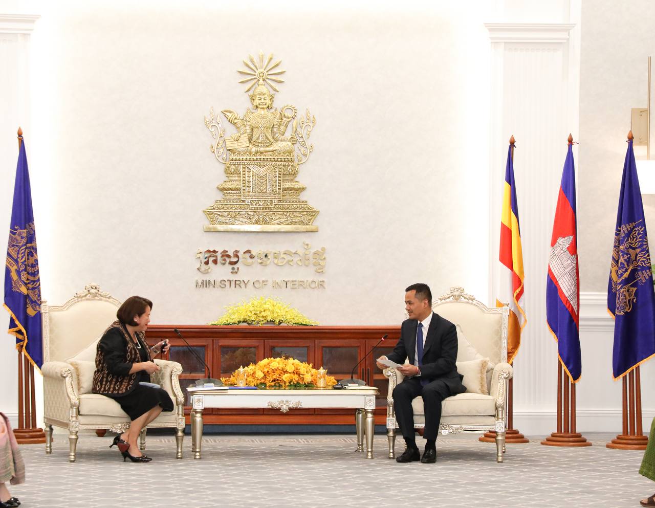 ឯកឧត្តមអភិសន្តិបណ្ឌិត និងប្រធាន IOM ប្រចាំកម្ពុជា ពេញចិត្តចំពោះកិច្ចសហប្រតិបត្តិការ ក្នុងការងារទេសន្តរប្រវេស៍