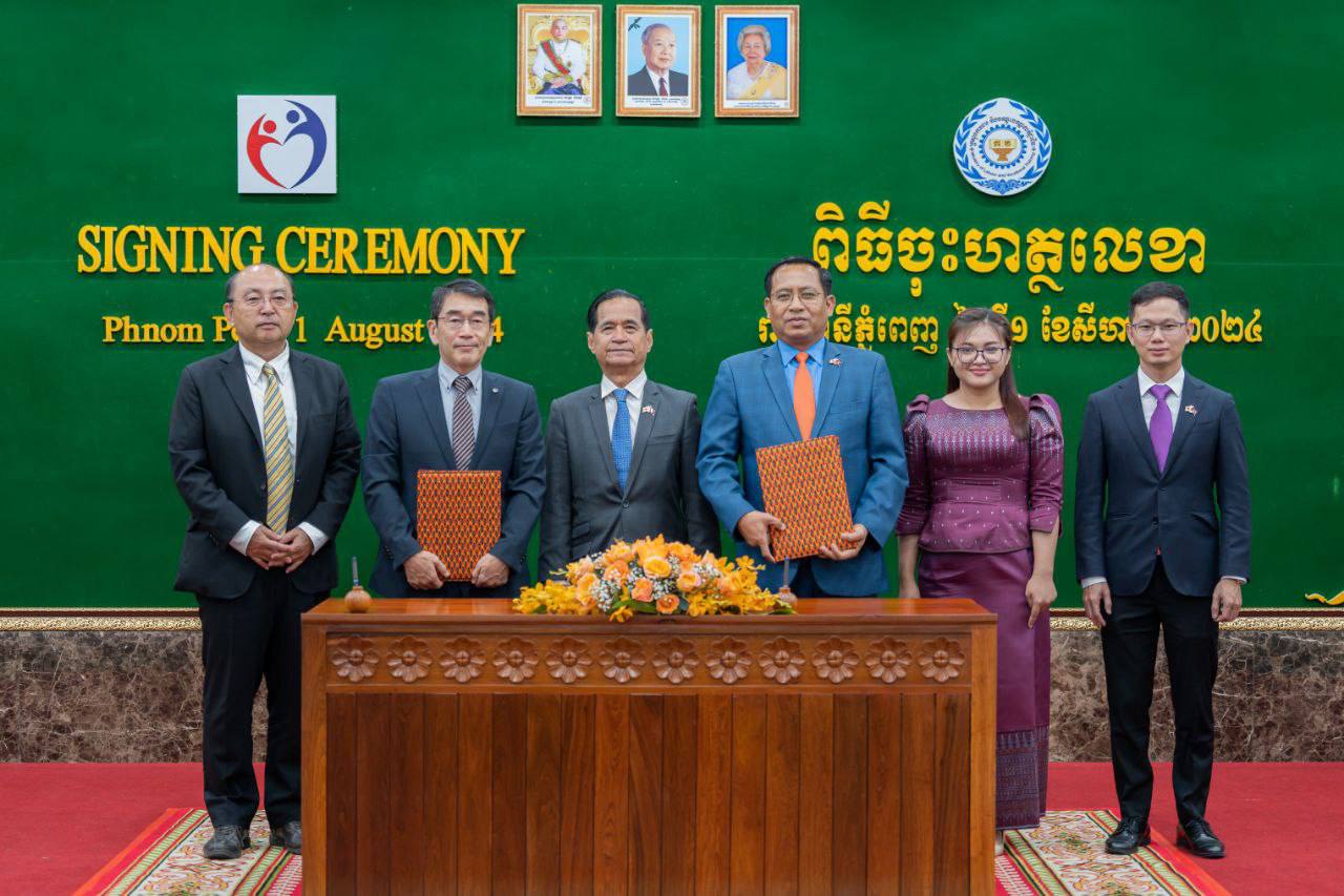 ក្រសួងការងារចុះអនុស្សរណៈលើកិច្ចសហប្រតិបត្តិការកម្មវិធីលើកកម្ពស់ប្រព័ន្ធវាយតម្លៃជំនាញជាមួយរដ្ឋាភិបាលជប៉ុន