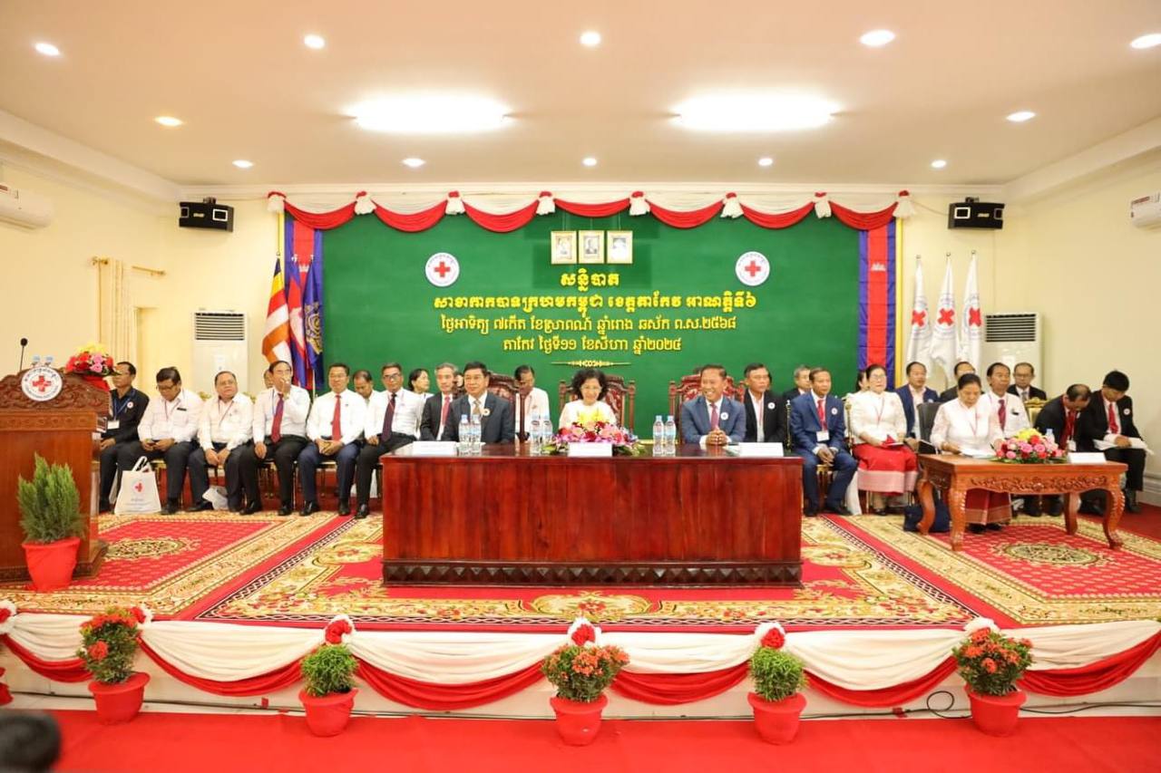 លោកជំទាវ ពុំ ចន្ទីនី អញ្ជើញប្រកាស ឯកឧត្តម វ៉ី សំណាង ជាប្រធានគណៈ​កម្មាធិការ​សាខាខេត្តតាកែវ