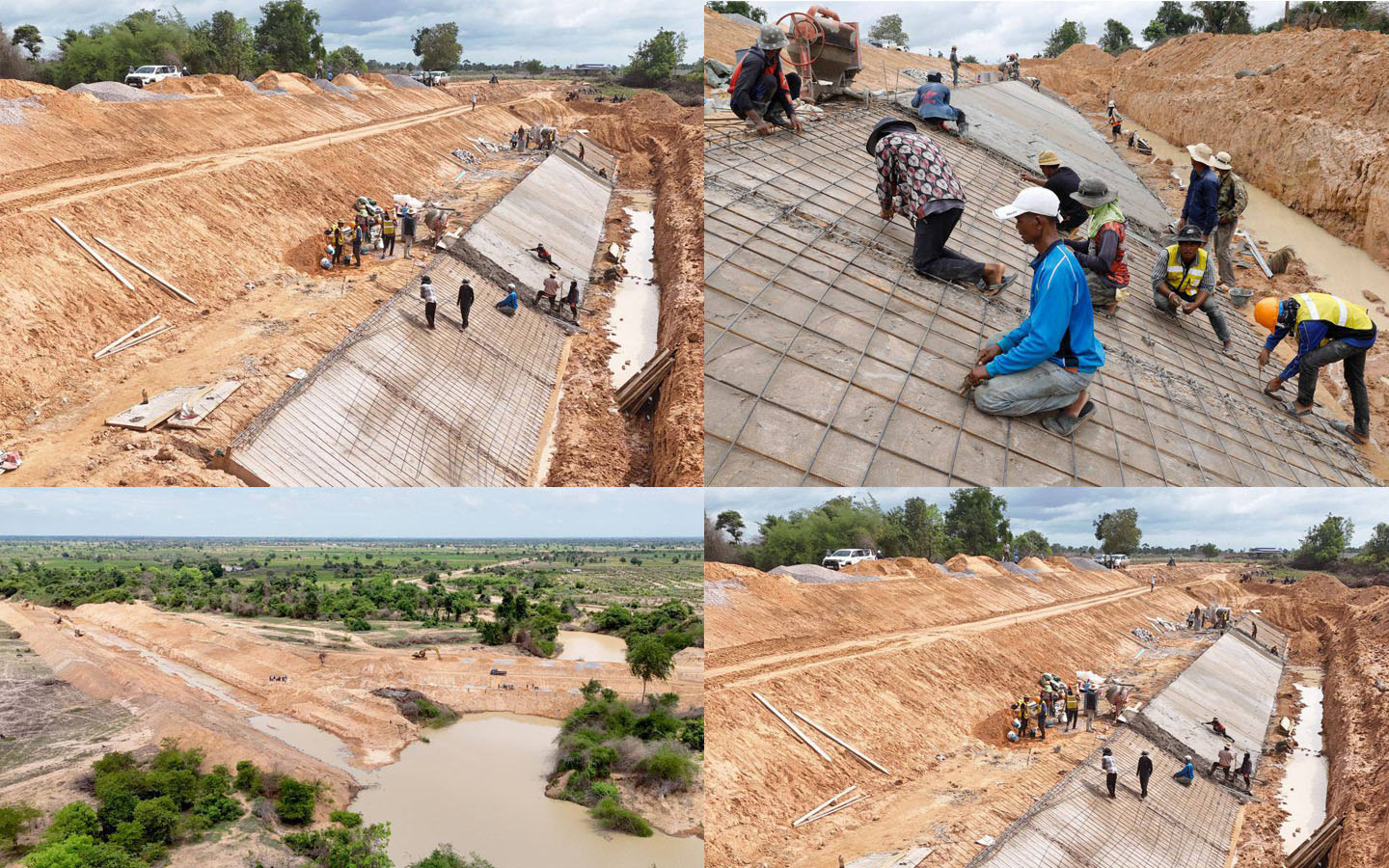 នាយករដ្ឋមន្ត្រី ៖ ទំនប់បង្វែរចរន្តទិសទឹកស្ទឹងស្រែង សម្រេចការងារសាងសង់បានប្រមាណជាង ៧០ភាគរយ