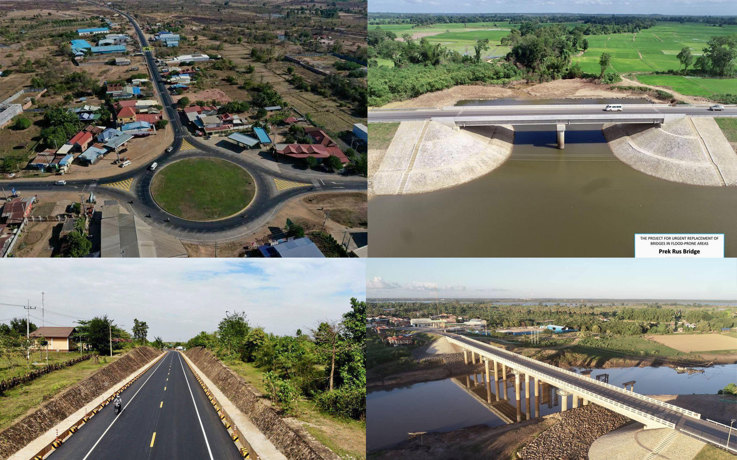 គម្រោងផ្លូវជាតិលេខ៧ព្រំប្រទល់ខេត្តត្បូងឃ្មុំ-ក្រចេះ (ស្ពានជ្រីវ) រហូតដល់ ចំណុចបញ្ចប់ នៅ ព្រំប្រទល់ខេត្តក្រចេះ-ស្ទឹងត្រែង (អូរច្រឡង់) សម្រេចការ​សាងសង់បាន៩៧%ហើយ