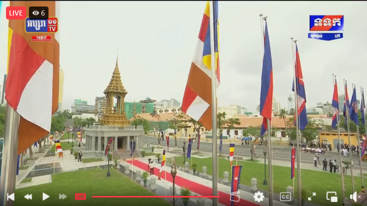 ផ្សាយបន្ដផ្ទាល់ព្រះរាជពិធីសម្ពោធវិមានរដ្ឋធម្មនុញ្ញ