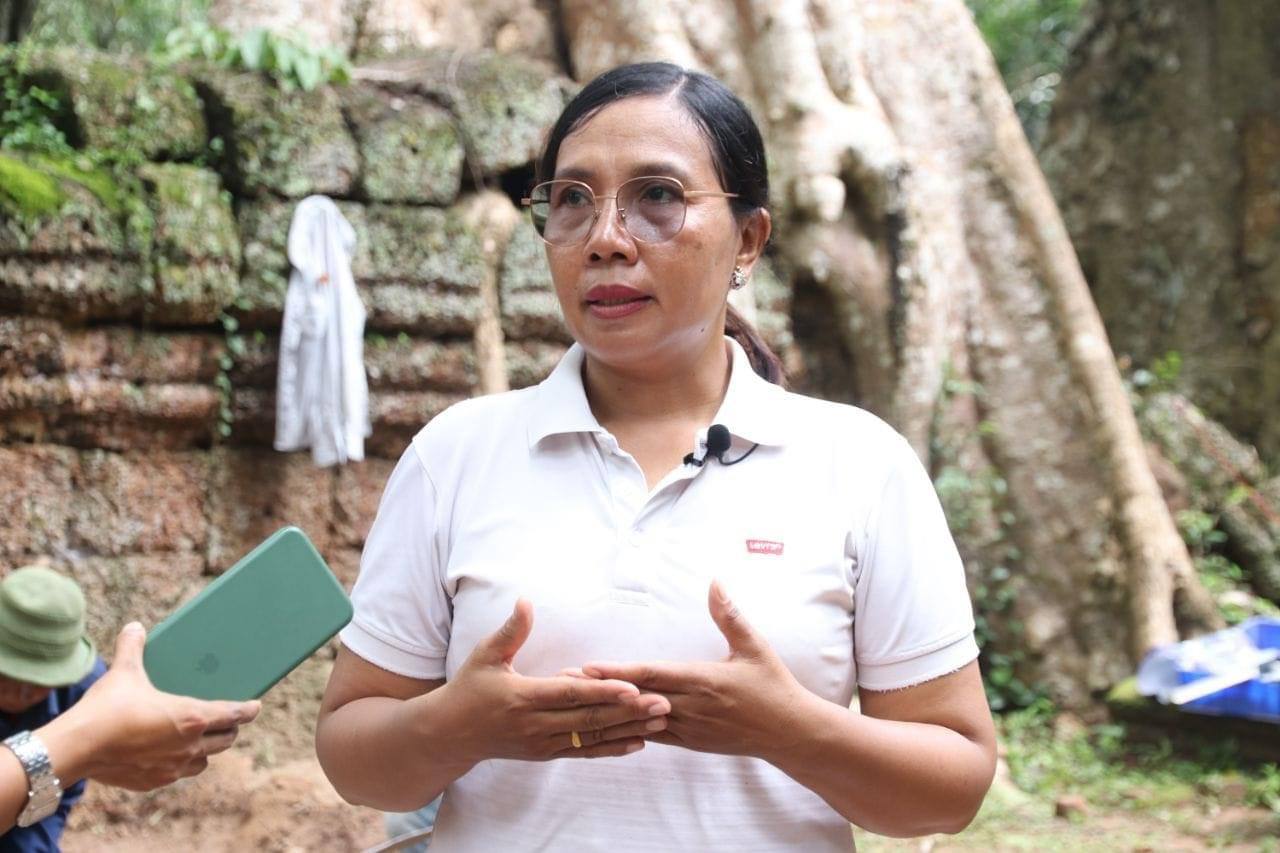 រកឃើញបំណែកក្បាលនាគ បដិមាព្រះពុទ្ធប្រក់នាគ នៅក្នុងសាលរបាំ​នៃប្រាសាទតាព្រហ្ម