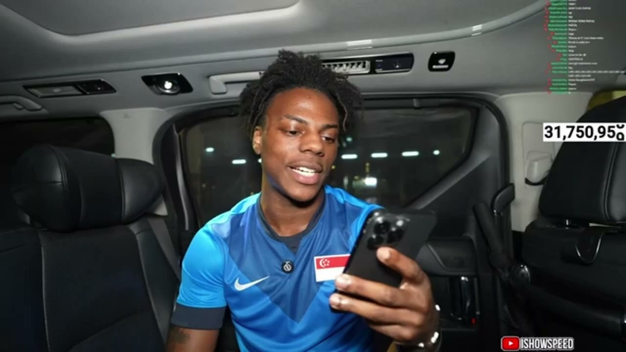 បុគ្គលល្បី  IShowSpeed ត្រូវបានហាមនៅសិង្ហបុរី