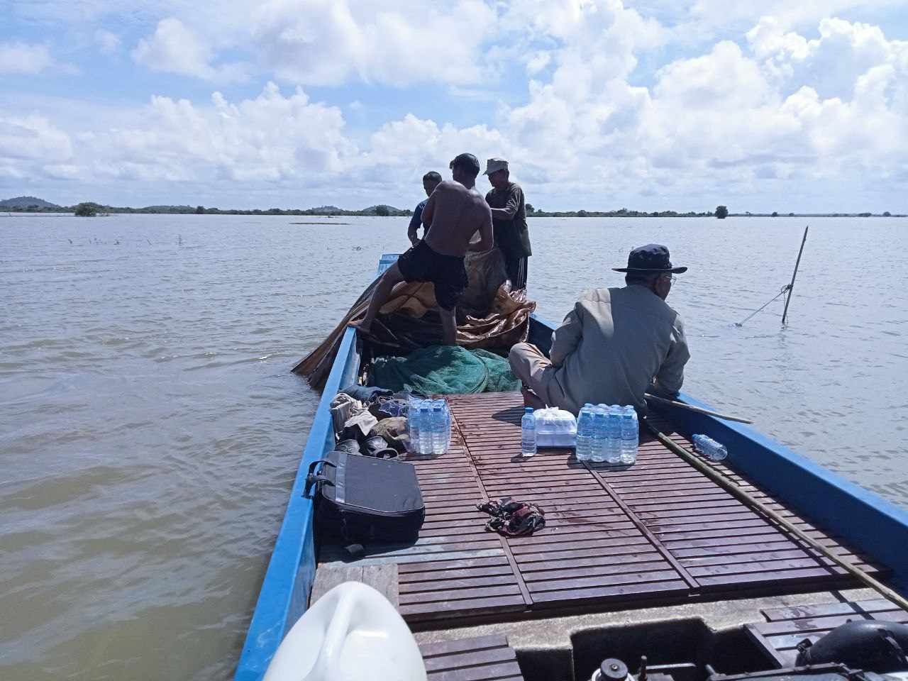 កម្លាំងចម្រុះខណ្ឌរដ្ឋបាលជលផលកំពង់ឆ្នាំង បង្ក្រាបបទល្មើស​ជលផលនៅស្រុកកំពង់លែង និងស្រុកជលគិរី