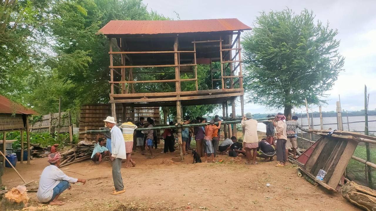 ស្ថានភាពទឹកជំនន់ក្នុងឃុំកោះសំរោង ជម្លៀសប្រជាជន៤៥គ្រួសារ