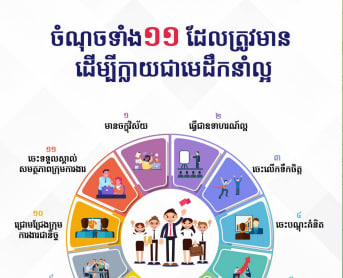 ចំណុចទាំង១១ដែលត្រូវមាន ដើម្បីក្លាយជាមេដឹកនាំល្អ