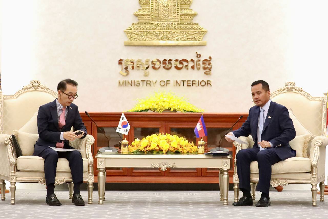 ឯកឧត្តមអភិសន្តិបណ្ឌិត និងឯកអគ្គរដ្ឋទូតកូរ៉េ ឯកភាពរួមគ្នាទប់ស្កាត់បទល្មើស និងបណ្តុះបណ្តាលសមត្ថភាពមន្រ្តី