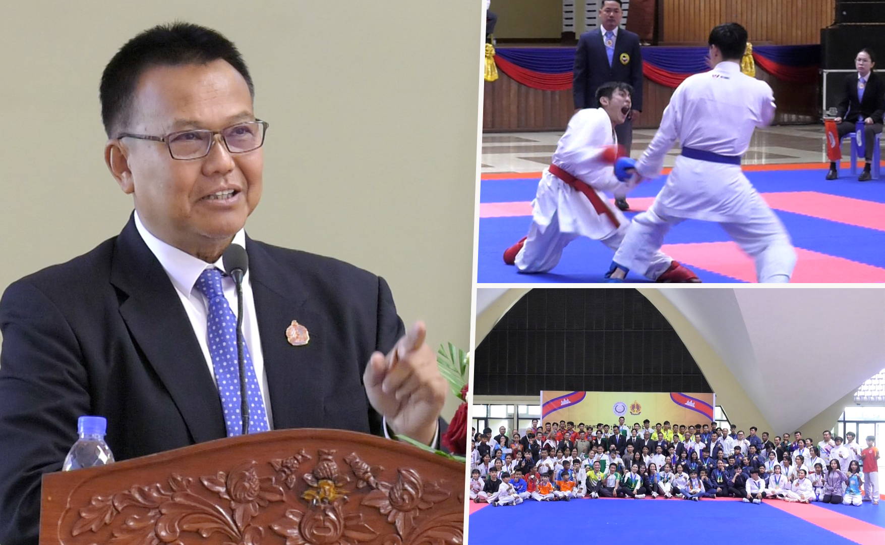 ឯកឧត្តម សាមឺឌី ស៊ីវឌ្ឍនា ជំរុញឱ្យថ្នាក់ដឹកនាំកីឡាករកីឡាការិនីចូលរួមបំផុសសកម្មភាពកីឡាការ៉ាតេដល់ប្រជាជន ដើម្បីអភិវឌ្ឍន៍មូលធានមនុស្ស