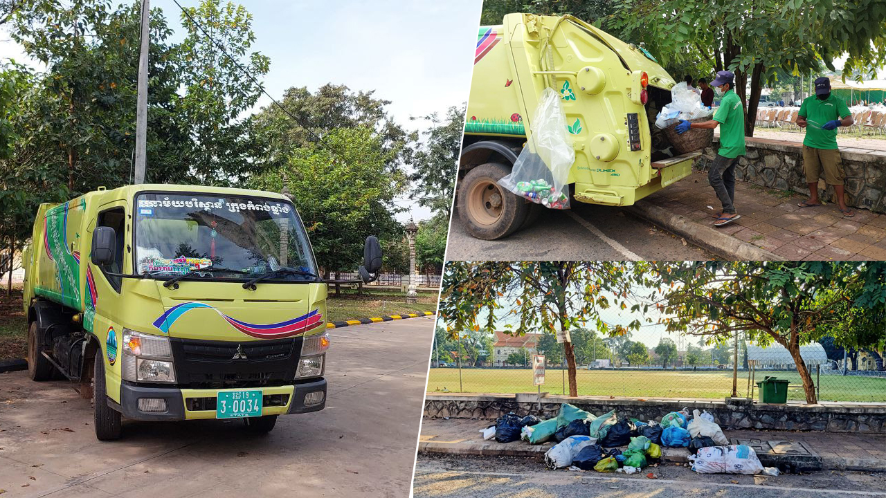 ក្រុងកំពង់ឆ្នាំង ក្នុងមួយថ្ងៃមានសំរាមជាង៤០ តោន ត្រូវបានបោះ​ចោលជាសាធារណៈ