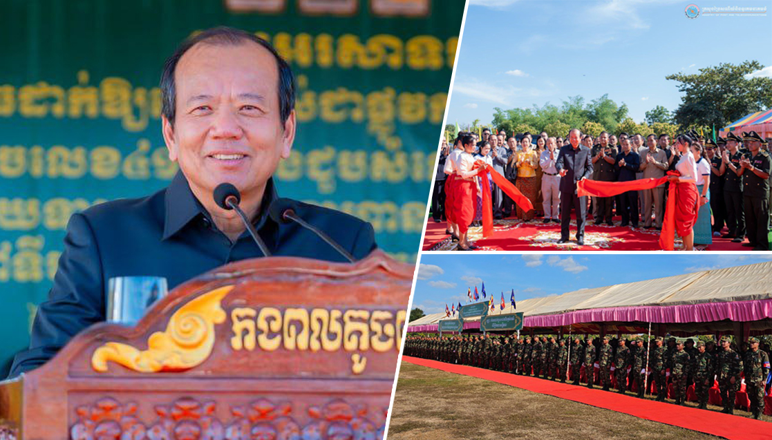ឯកឧត្តមរដ្ឋមន្ត្រី ជា វ៉ាន់ដេត បានអញ្ជើញសម្ពោធដាក់ឱ្យប្រើប្រាស់ស្រះទឹក វេទិកាវរសេនាតូចលេខ ៤១៤ និងសួរសុខទុក្ខនាយ-ពលទាហាន នៃកងពលតូចថ្មើរជើងលេខ៤១