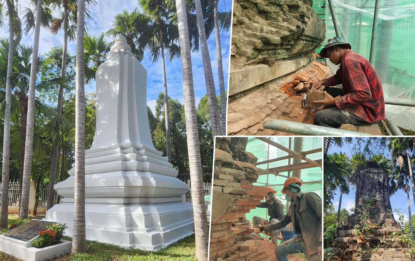 ចេតិយស្នងការចុងក្រោយនៃប្រទេសបារាំងប្រចាំនៅកម្ពុជា មុនកម្ពុជាទទួលបានឯករាជ្យត្រូវបានជួសជុលរួចរាល់