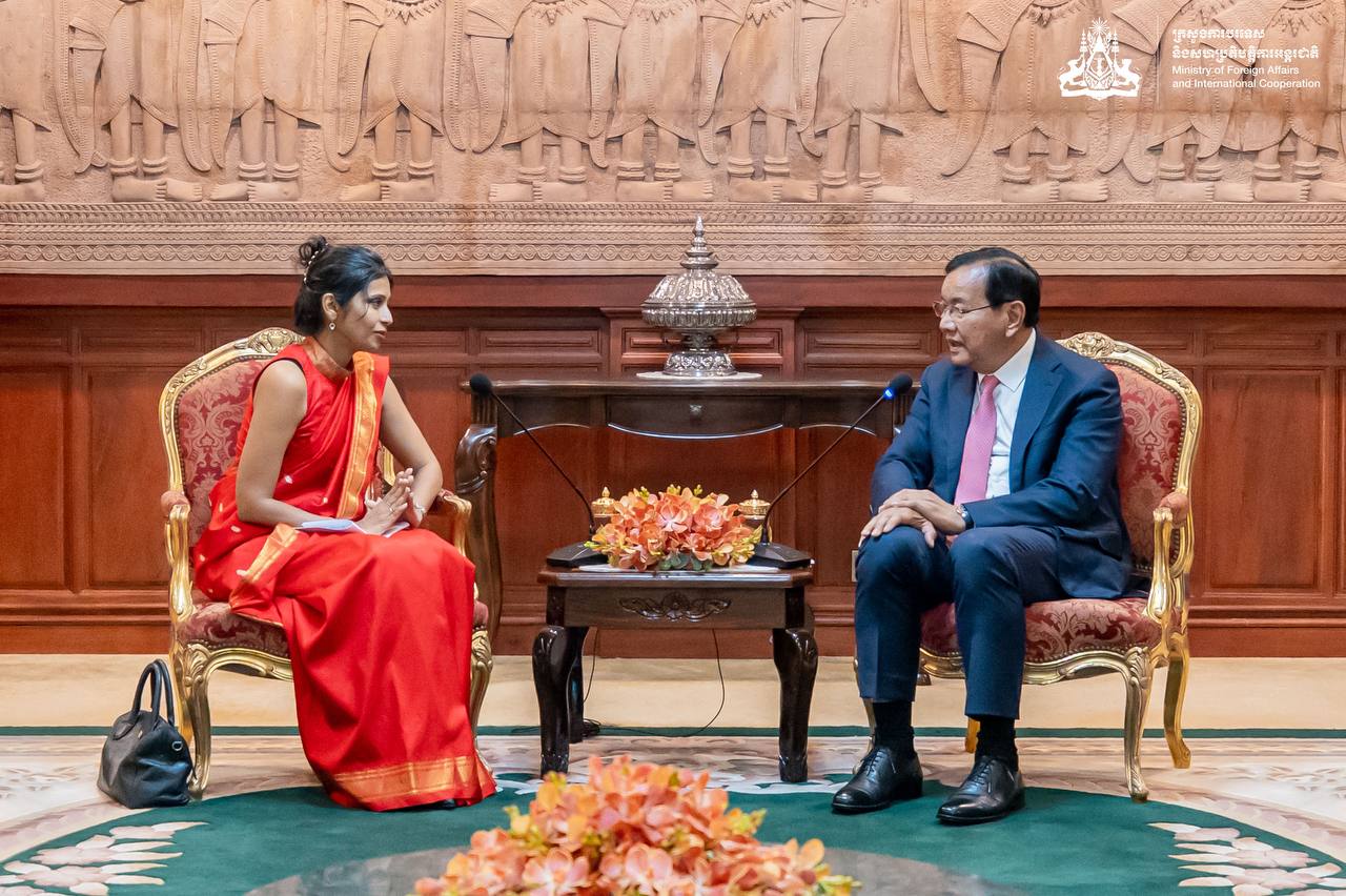 កម្ពុជា កោតសរសើរទូតឥណ្ឌា ដែលចប់អាណត្តិបេសកកម្ម ចំពោះការជំរុញទំនាក់ទំនងទ្វេភាគី