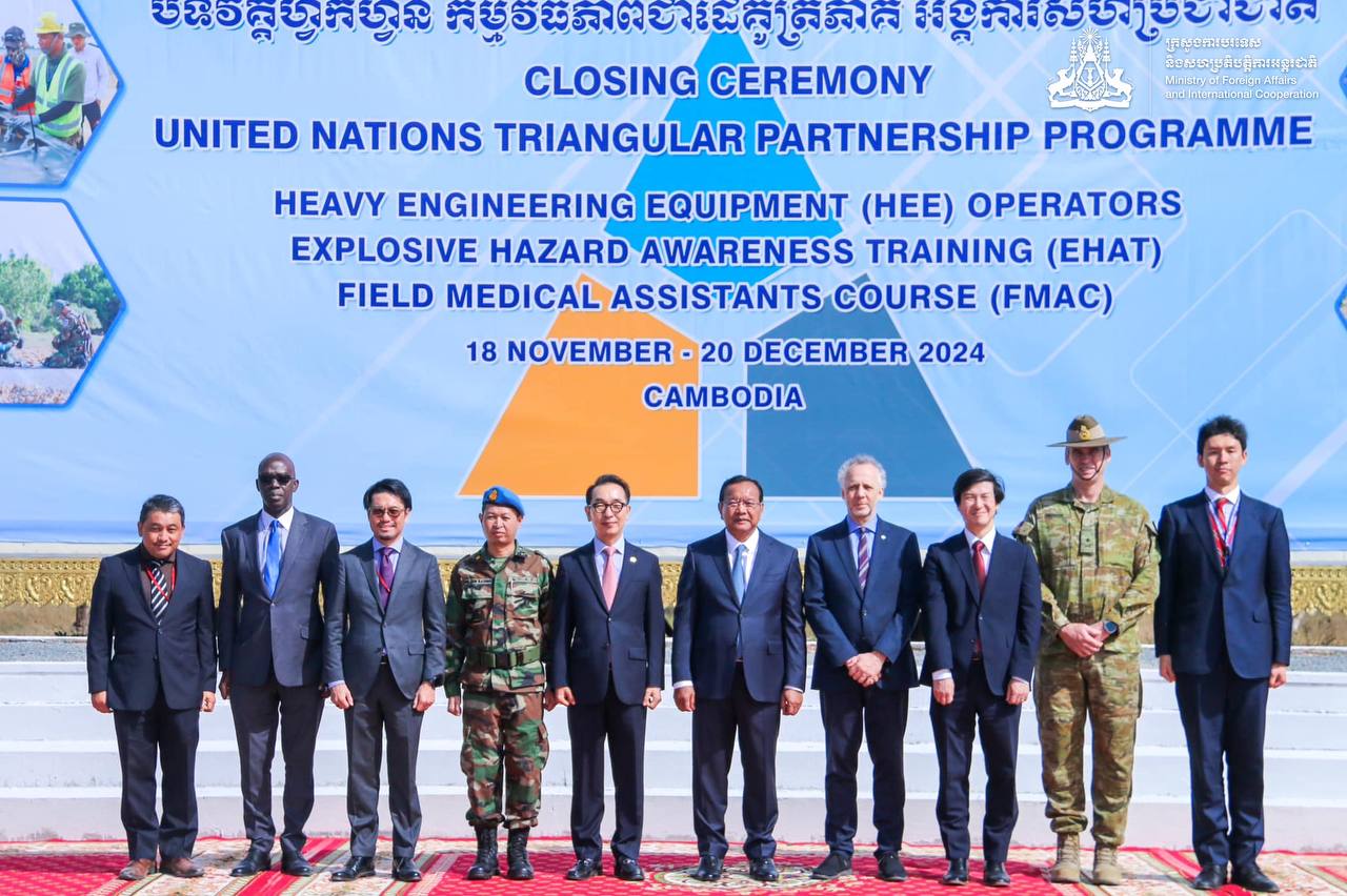កម្ពុជា អរគុណជប៉ុន កូរ៉េ និងអូស្រ្ដាលី ព្រមទាំងអង្គការសហប្រជាជាតិ ដែលបានសហការរៀបចំវគ្គហ្វឹកហ្វឺនភាពជាដៃគូត្រីភាគី