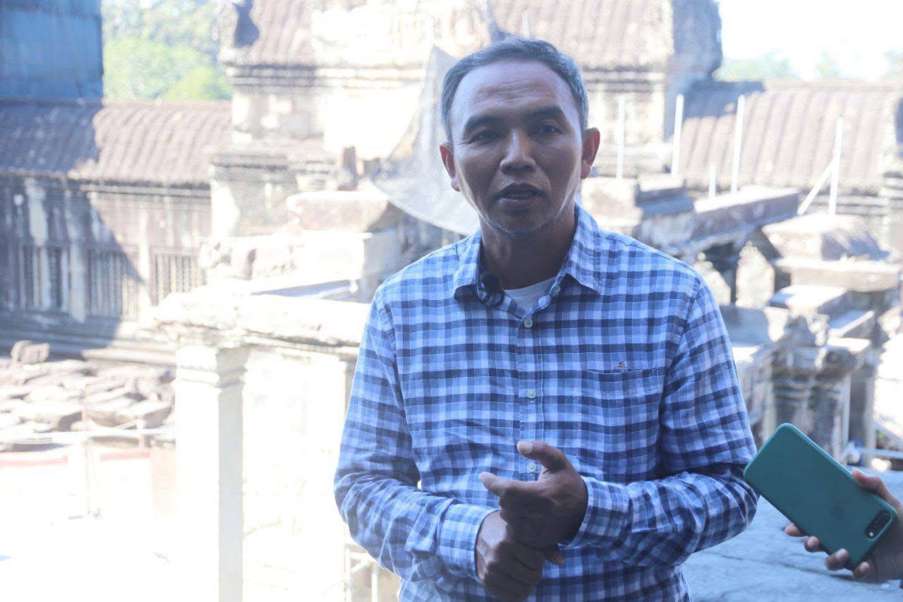 អ្នកជំនាញ បញ្ចប់ការជួសជុលបណ្ណាល័យខាងត្បូងនៅរួតទី២របស់ប្រាសាទអង្គរវត្ត