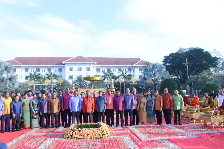 ពិធីក្រុងពលីបើកការសាងសង់សួន តេជោសន្តិភាព