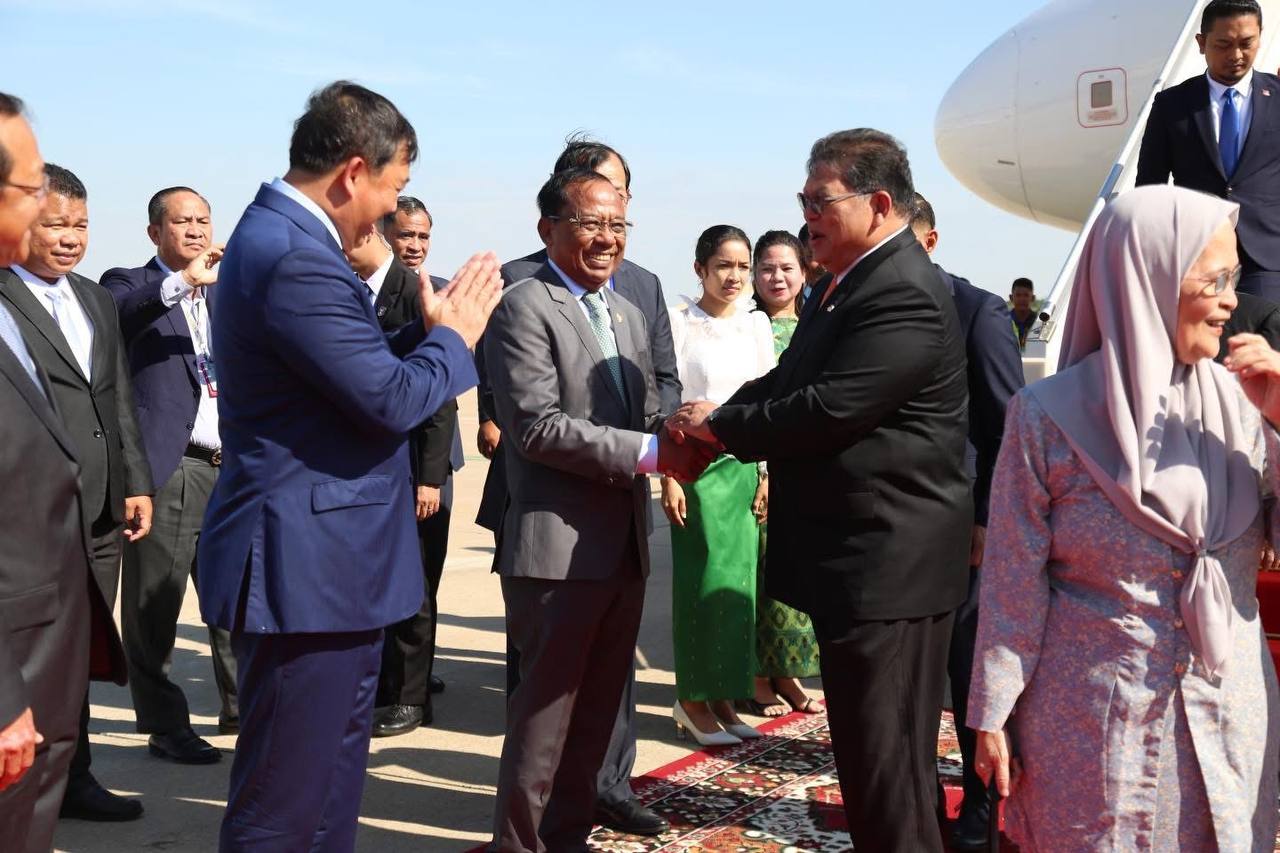 គណៈប្រតិភូជាន់ខ្ពស់រដ្ឋសភានៃប្រទេសម៉ាឡេស៊ី អញ្ជើញមកដល់កម្ពុជា