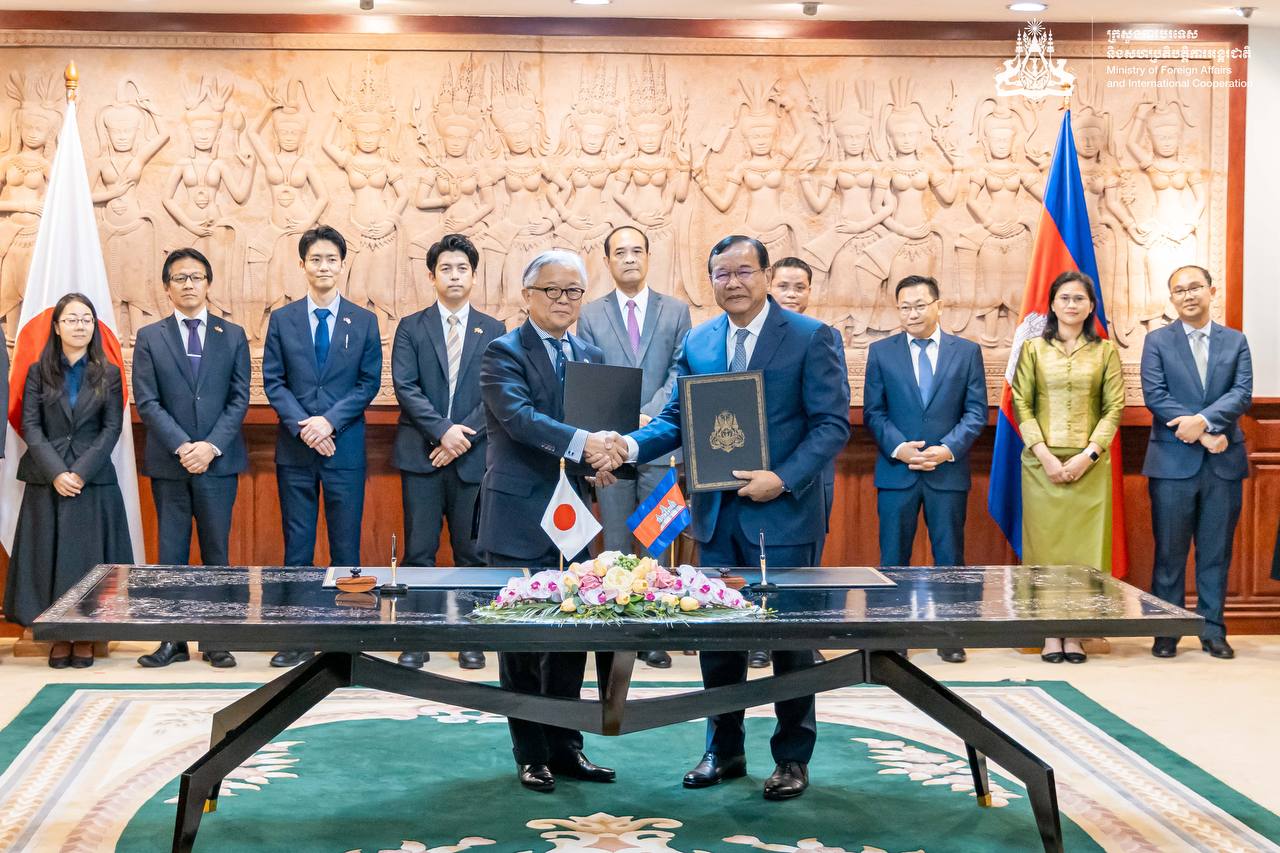 កម្ពុជា និងជប៉ុន ចុះហត្ថលេខាលើលិខិតប្តូរសារ ស្តីពីការផ្តល់ហិរញ្ញប្បទានឥតសំណងរបស់ជប៉ុន