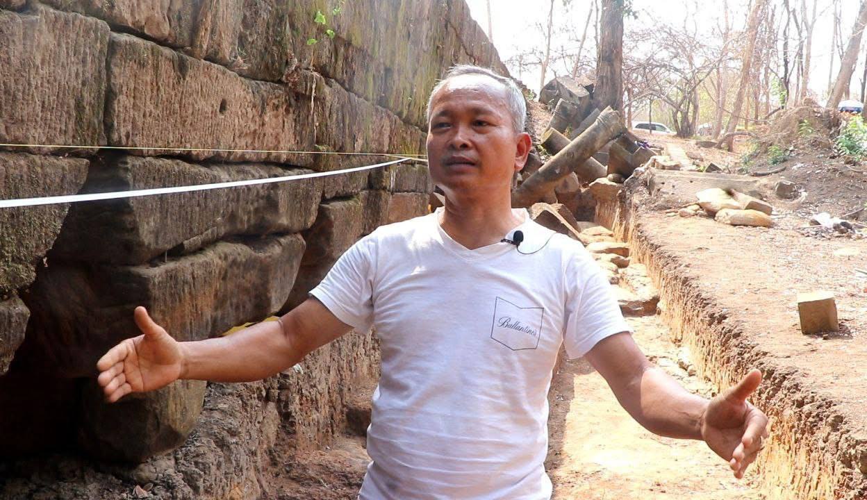 អ្នកជំនាញ ធ្វើកំណាយសង្គ្រោះនៅស្ពានហាលខាងលិចរបស់ប្រាសាទបេងមាលា