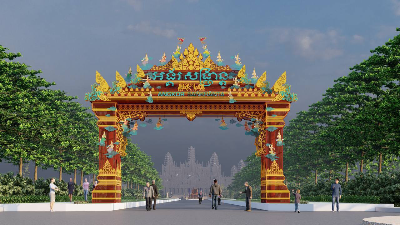ខ្លោងទ្វារអង្គរសង្ក្រាន្តឆ្នាំ២០២៥ បានចេញជារូបរាងហើយ!