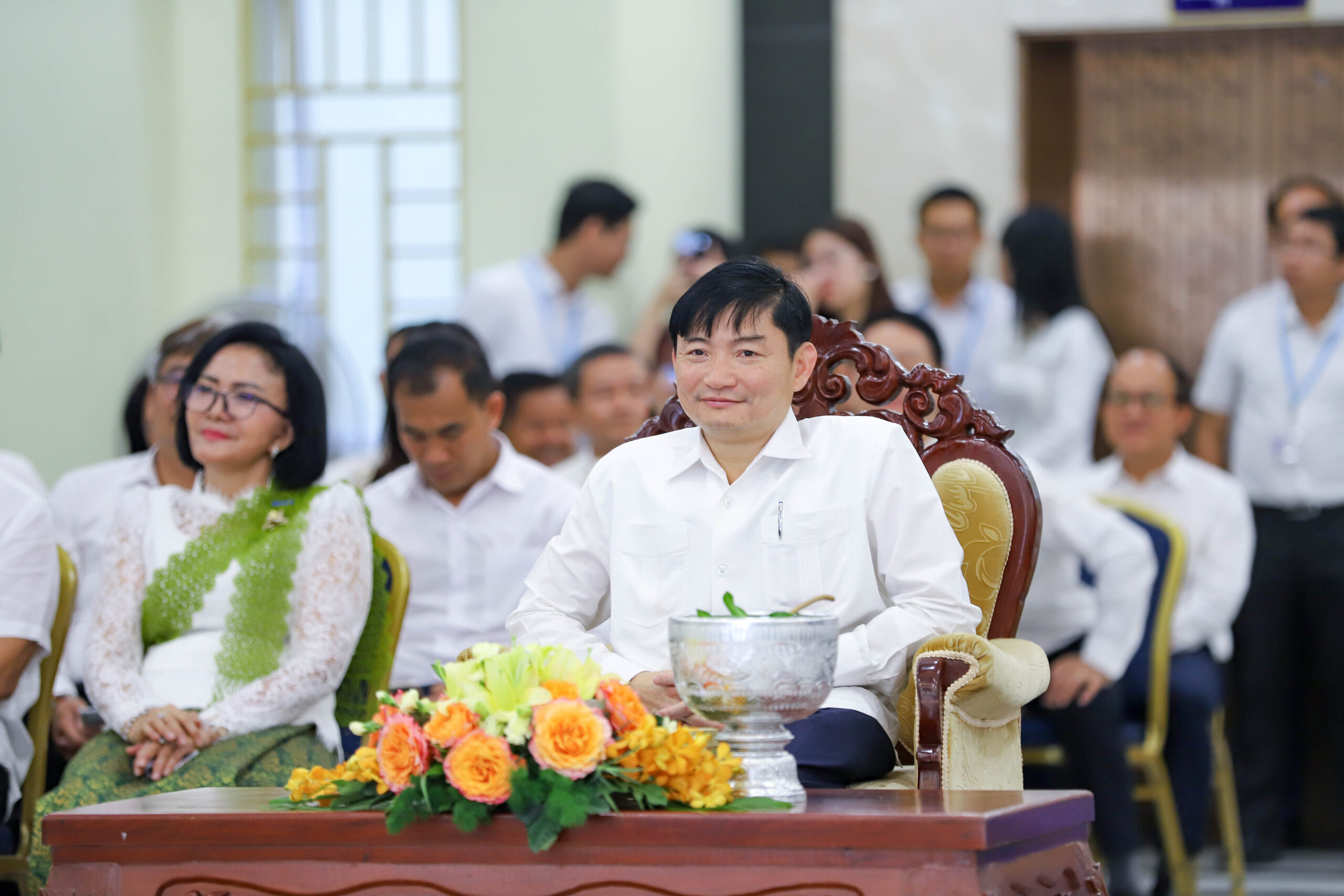 ថ្នាក់ដឹកនាំ មន្ត្រីរាជការក្រសួងការងារ និងបណ្តុះបណ្តាលវិជ្ជាជីវៈ រៀបចំពិធីសូត្រមន្តលើករាសីសម្រាប់ឆ្នាំថ្មី
