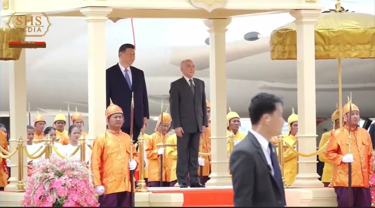 ឯកឧត្តម ស៊ី ជីនពីង ប្រធានាធិបតីនៃសាធារណរដ្ឋ​ប្រជាមានិតចិន​ផ្តើមបំពេញទស្សនកិច្ចផ្លូវរដ្ឋនៅកម្ពុជា